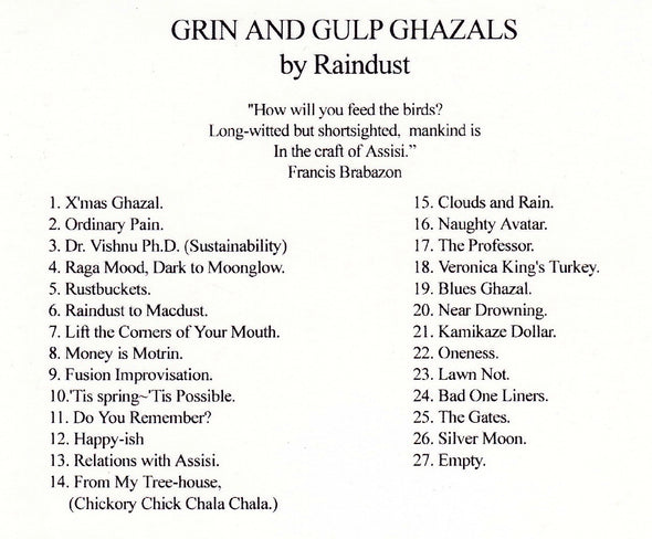 Grin and Gulp Ghazals