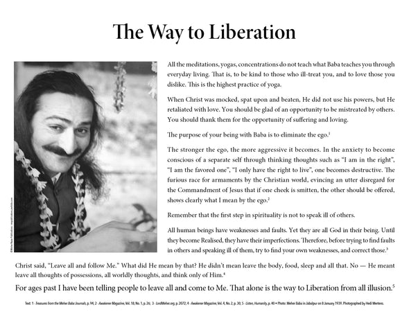 Avatar Meher Baba Calendar 2026