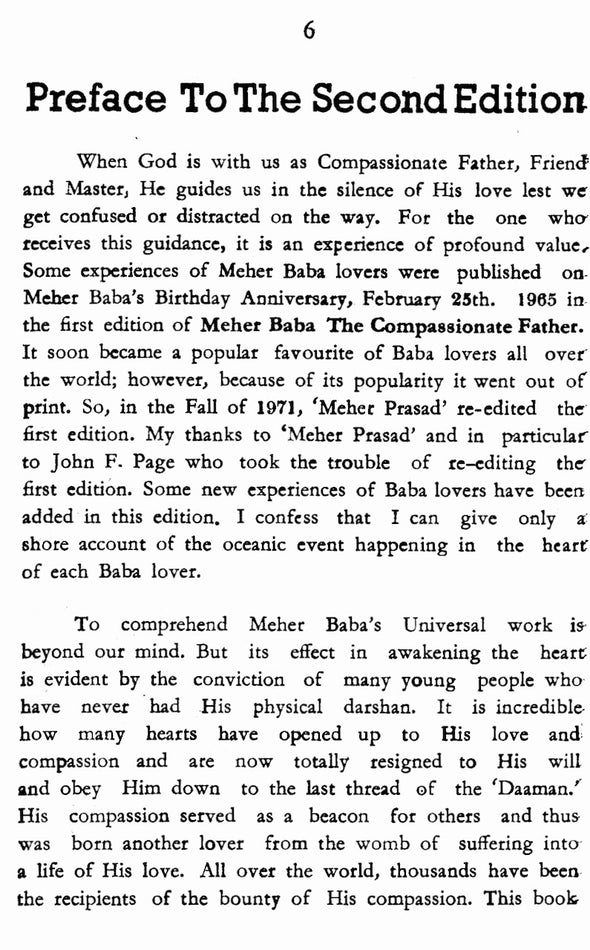 Meher Baba The Compassionate Father