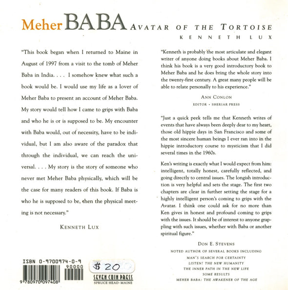 Meher Baba, Avatar of the Tortoise