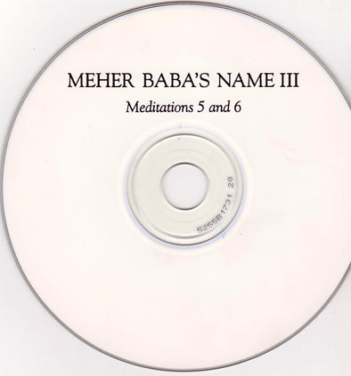 Meher Baba's Name III