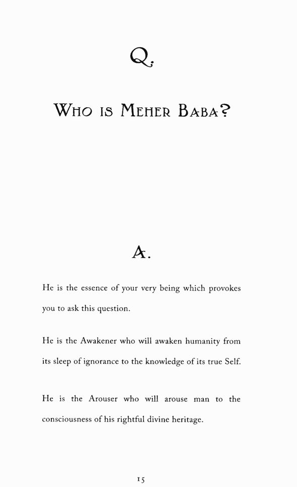 Who is Meher Baba? Questions and Answers